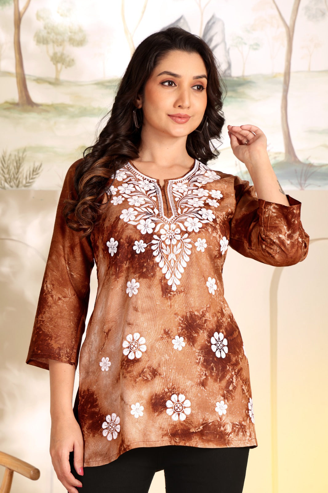 Beautiful Handcrafted Cotton Mul Kurti